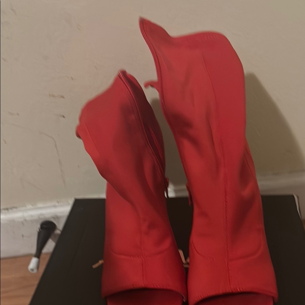 Red Ankle Boots for Women